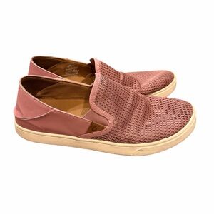 OluKai Pink Mesh Casual Slip-Ons Pehuea w10